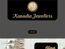 Tablet Screenshot of kanodiajewellers.com